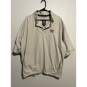 Vintage Mens Large Gear for Sports Pullover Short Sleeve Windbreaker OU Sooners